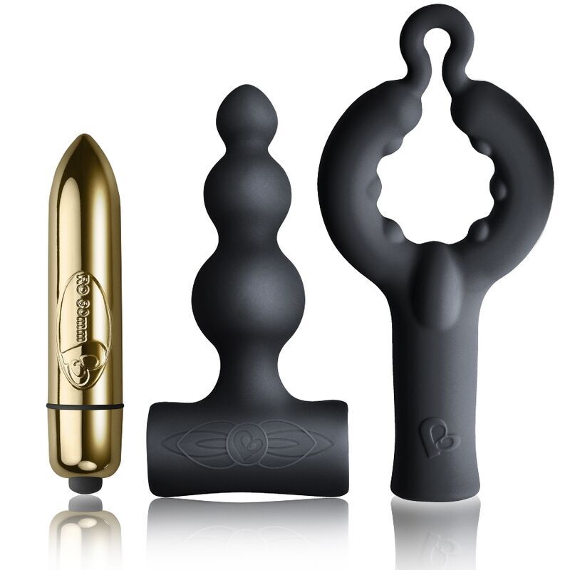 Rocks-off silhouette be mine bullet dildo anal ring sex toys pack for couples