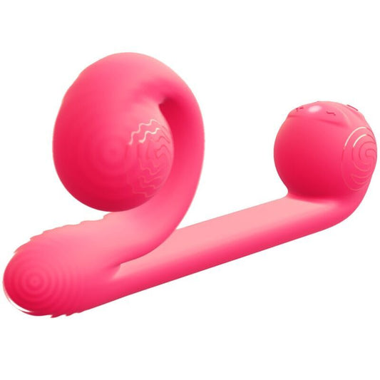 Sex toy snaile vibe multiaction vibrator pink clitoral stimulation dual pleasure