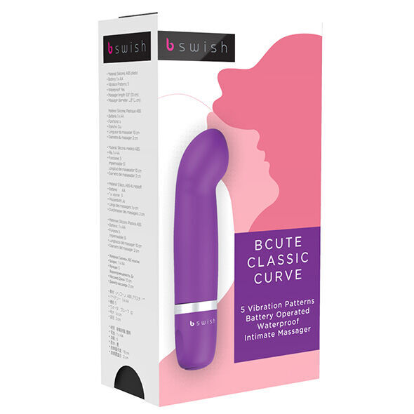 Bcute massaggiatore curva classico viola b swish vibratore giocattolo del sesso