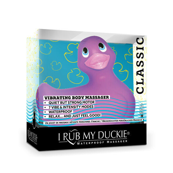 I rub my duckie classic vibrating duck purple massager waterproof sex toy