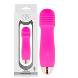 Dolce vita vibratore ricaricabile tre sex toy in silicone rosa a 7 velocità