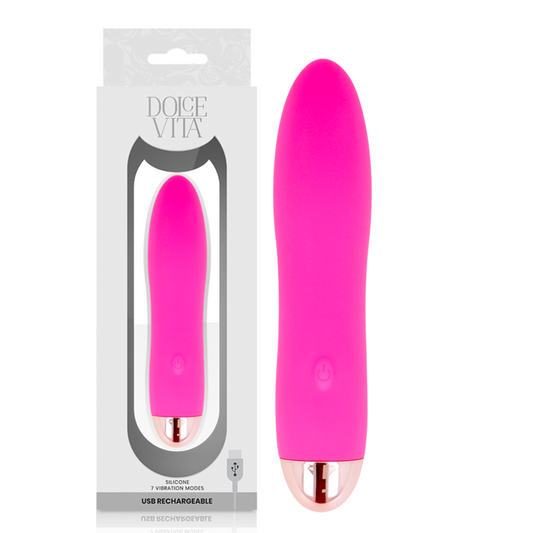 Sex toy rechargeable vibrator four pink 7 speeds dolce vita