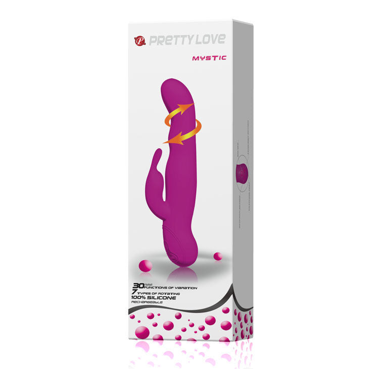 Highgrade pretty love mystic rotator purple sex toy vibrator rabbit