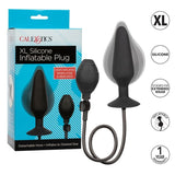 Calex XL silicone inflatable plug anal plug sex toy black anal pleasure stimulation