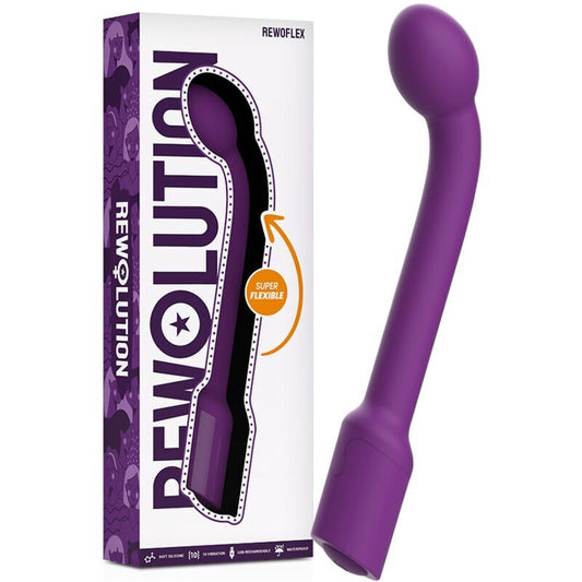 Multispeed-Vibrator, G-Punkt-Dildo, weiblich, Rewolution, Rewoflex, flexibler Stimulator