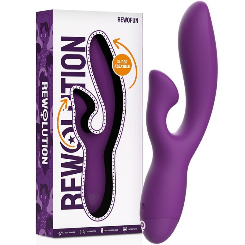 Vibratore punto G dildo femmina adulto giocattolo sessuale rewolution rewofun flessibile