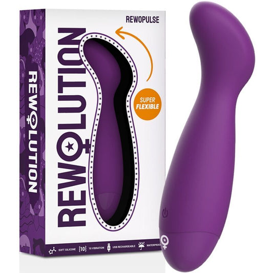 Multispeed-Vibrator G-Punkt-Dildo weiblich Rewolution Rewopulse flexibler Stimulator