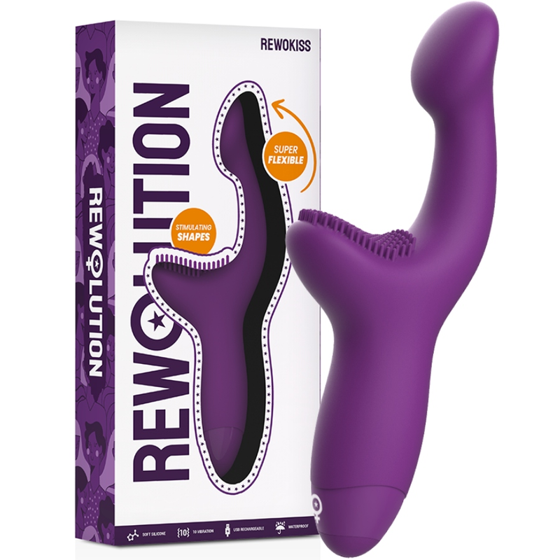 Stimolatore del punto A del vibratore del punto G del sesso femminile adulto rewolution rewokiss