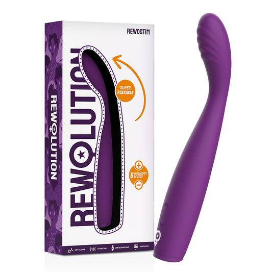 Vibratore multivelocità punto G dildo femmina adulta sesso rewolution rewostim flessibile