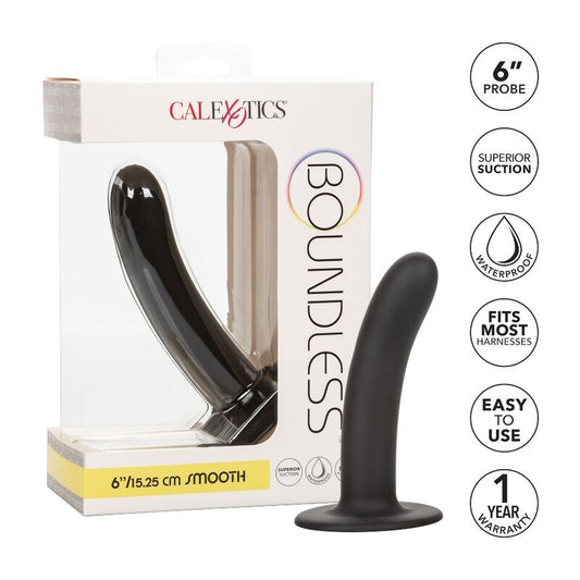 Calex boundless smooth dildo 15.25cm compatible with harness suction cup