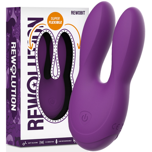 Sex toy rewolution rewobit duetto flex vibratore massaggiatore clitorideo da donna