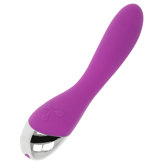 Ohmama 6 modalità e 6 velocità vibratore curvo viola 20,5 cm sex toy con stimolazione del punto G