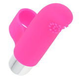 Ohmama strukturierter vibrierender Fingerhut 8 cm Multispeed-Sexspielzeug G-Punkt-Kugel stimulierend