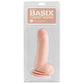 Basix rubber works jelly penis natural suction cup 18cm