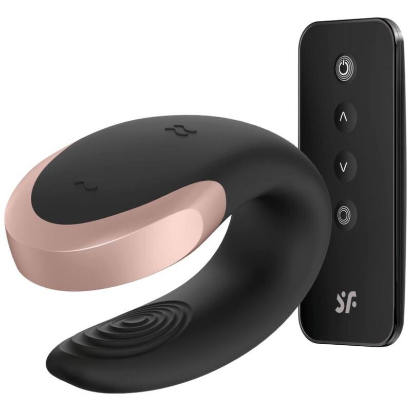 Satisfyer app double love partner di lusso vibratore nero telecomando coppia di giocattoli sessuali