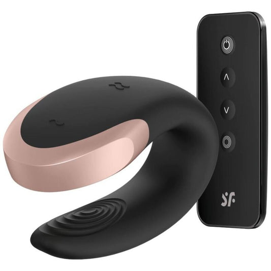 Satisfyer app double love partner di lusso vibratore nero telecomando coppia di giocattoli sessuali