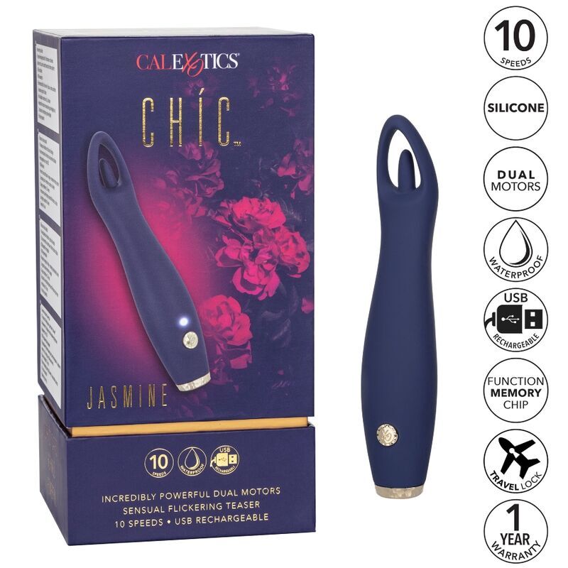 Calex Chic Jasmine Stimulator Flacker-Teaser 10-Gang-Vibrations-Sexspielzeug