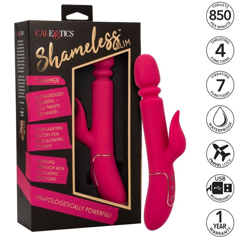 Calex slim shameless charmer massager sex toy vibration with orgasmic