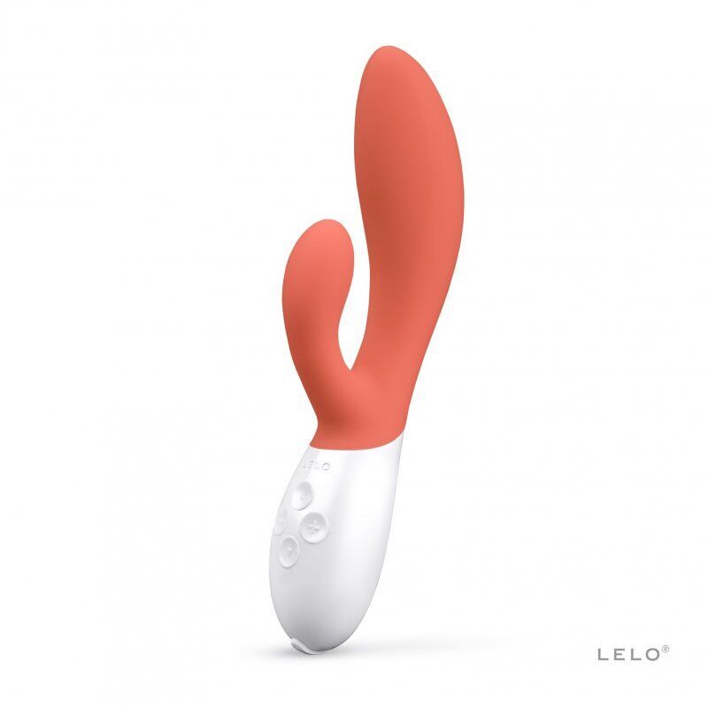 Luxury female vibrator lelo ina 3 rabbit massager woman adult sex toy coral red