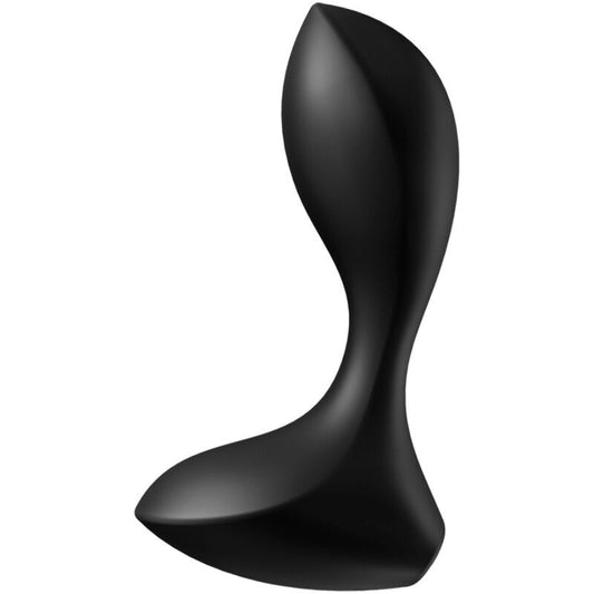 Soddisfattore del vibratore maschile backdoor amante vibrante plug anale dildo nero giocattolo del sesso