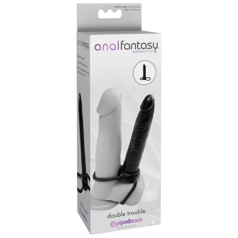 Anal fantasy double penetration dildo and anal sex toys for lesbian strap on