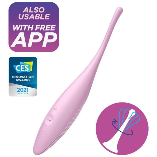 Frau Vibrator Satisfizer wirbelnde Freude Klitoris Stimulator Klitoris Sexspielzeug rosa