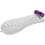 Ohmama textured penis sheath with vibrating bullet for clitoral stimulation
