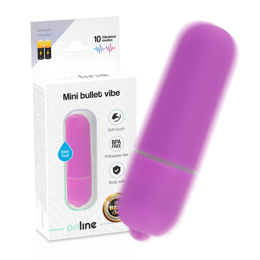 Online vibratore a 10 velocità mini proiettile punto G dildo massaggiatore clitoride giocattolo sessuale per donne viola