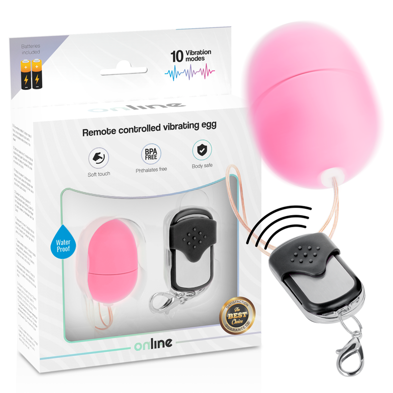 Online remote control vibrating egg S pink sex toy waterproof stimulation