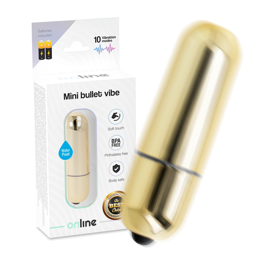 10Speed vibrator mini bullet g-spot dildo clit massager women sex toy gold