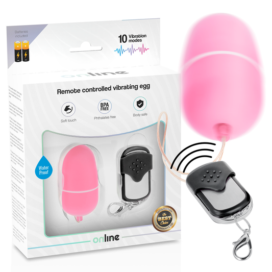 Online Egg M rosa vibrierendes Sexspielzeug mit Fernbedienung, wasserdichte Stimulation