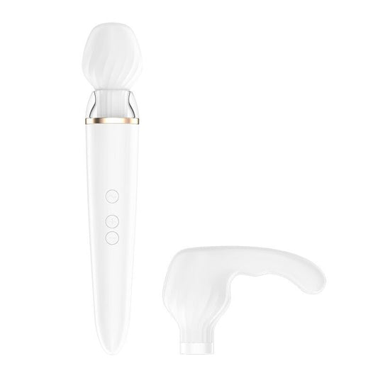 Satisfyer Double Wand-Er Vibrator Massagegerät Multispeed Sexspielzeug für Frau weiß