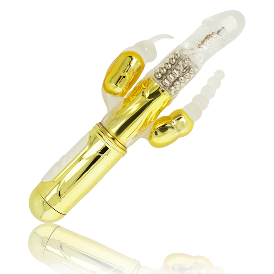 Multispeed Vibrator G-Punkt-Dildo Kaninchen Frauen Erwachsene Sexspielzeug Massagegerät Gold Ohmama