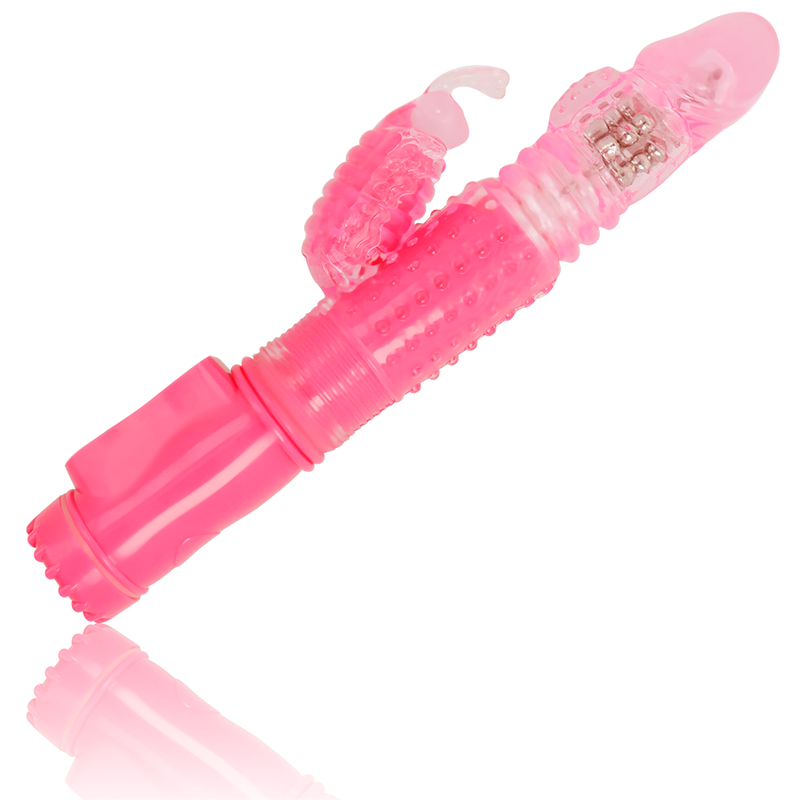 Hochwertiges weibliches Kaninchen-Rotator-Vibrator-Sexspielzeug für Frauen von Ohmama Pink