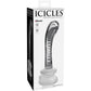 Icicles number 88 dildo crystal with suction cup glass massager