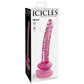 Icicles number 86 glass dildo with suction cup