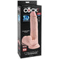 King Cock plus 3D-Schwingbälle, 20,3 cm, realistischer Dildo, großer weiblicher Masturbator