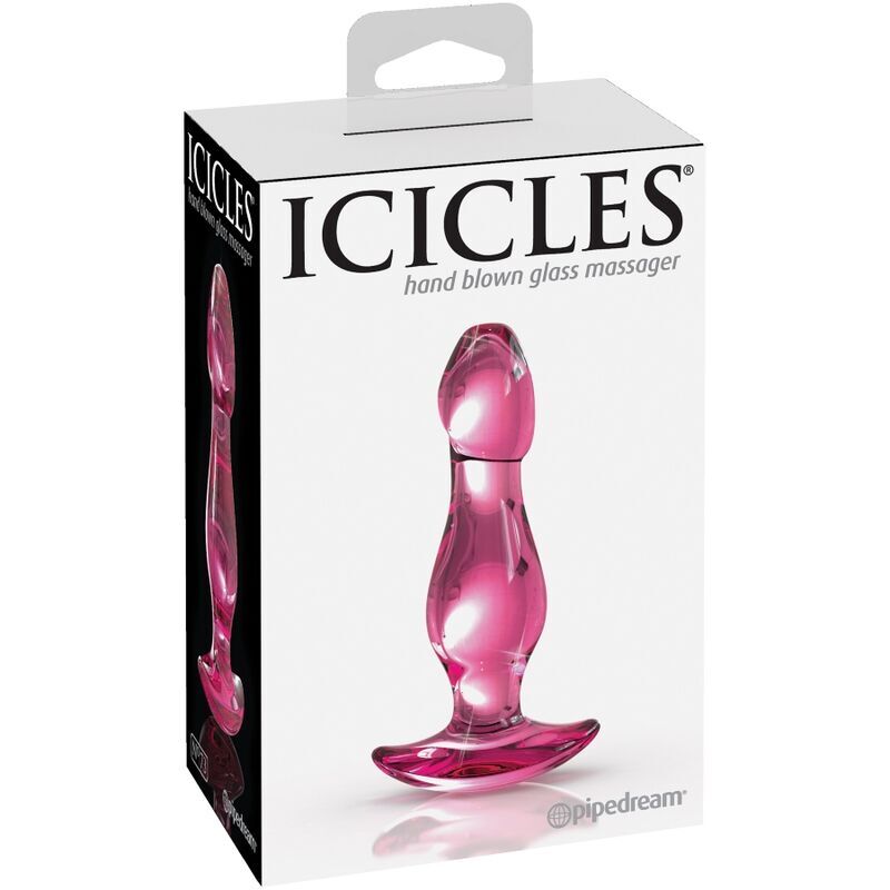 Glass anal butt plug prostate massager icicles number 73 sex toys g-spot woman