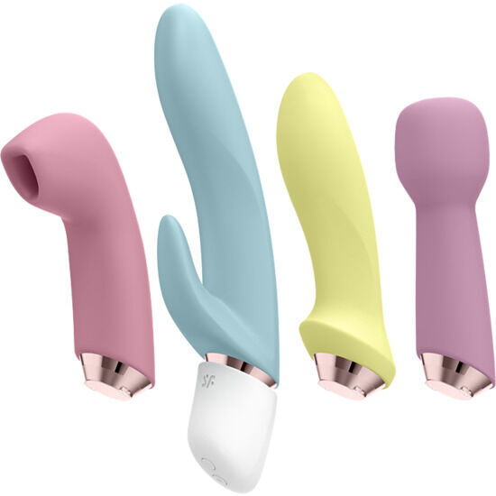 Satisfyer meraviglioso set di vibratori a quattro impulsi d'aria con stimolazione del clitoride vaginale anale