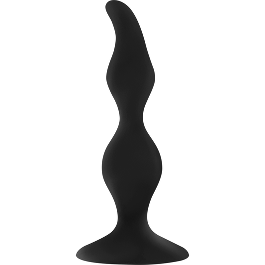 Ohmama suction cup silicone curved plug 12cm anal plug stimulation sex toy