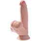 Realistischer Naturdildo, 15,2 cm großer Penis, King Cock plus 3D-Schwanzkugeln