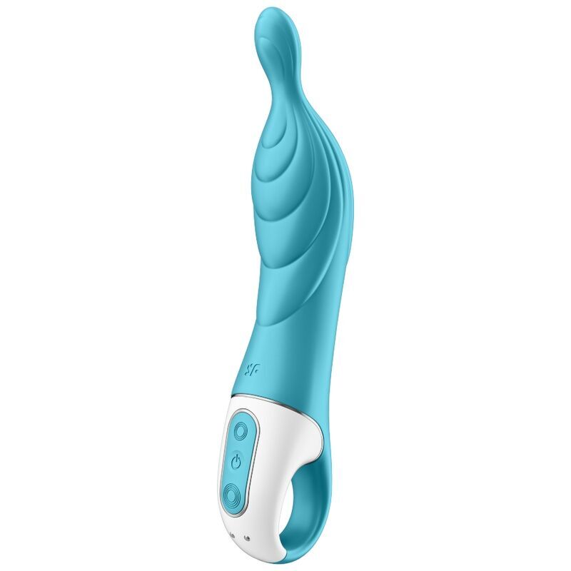 Vibrierendes Sexspielzeug für Frauen, Satisfizer, A-Mazing, 2 A-Punkt-Vibrator, Türkis