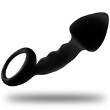 Anus sex toys ohmama ribbed anal plug with penis ring for men penetration gay
