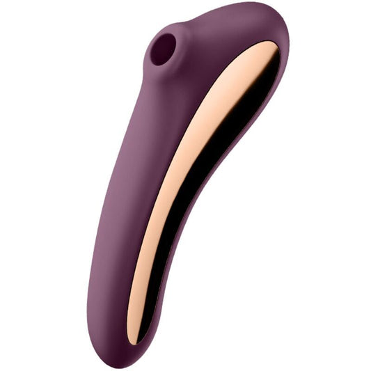 Satisfyer dual kiss air pulse vibrator purple sex toy stimulation clitoris g-spot