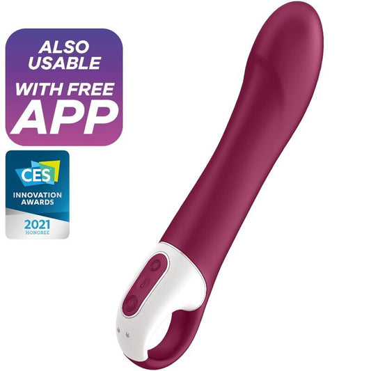 Satisfyer Big Heat, vibratore del punto G, giocattoli sessuali multivelocità wireless con coppia di app