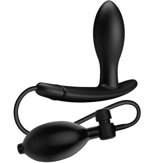 Drake pretty love inflatable anal plug sex toy black silicone
