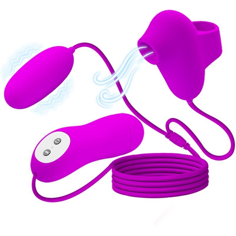 Pretty love vibrante e succhiante clitoride stimolante in silicone viola