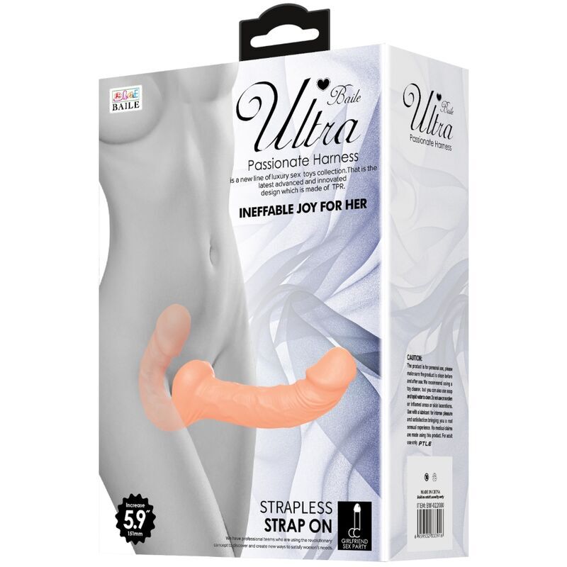 Baile ultra passionate harness double-ended dildo strap-on without support