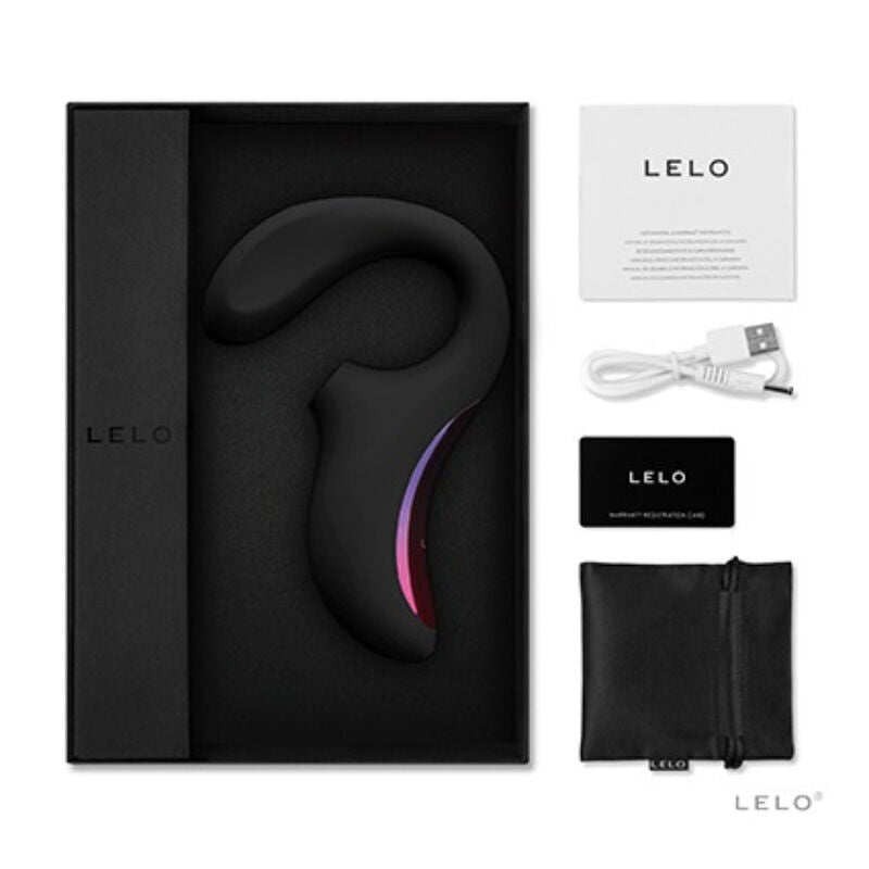 Lelo enigma cruise dual vibrator sonic massager double stimulation black sex toys