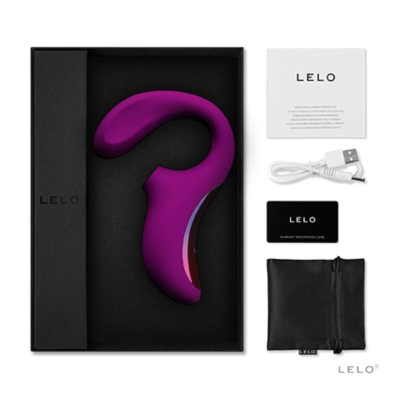 Lelo enigma cruise vibrator sonic massager double stimulation deep rose sex toys